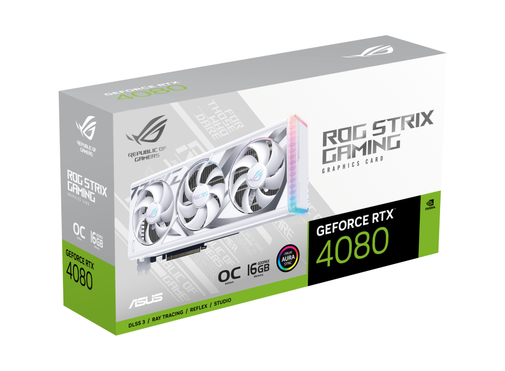 ROG Strix GeForce RTX 4080 White Edition OC packaging