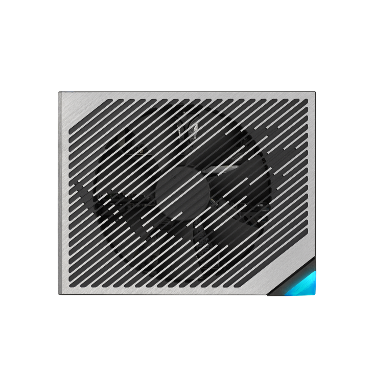 ROG-THOR-1200W-III_top side  focus on fan_lighting