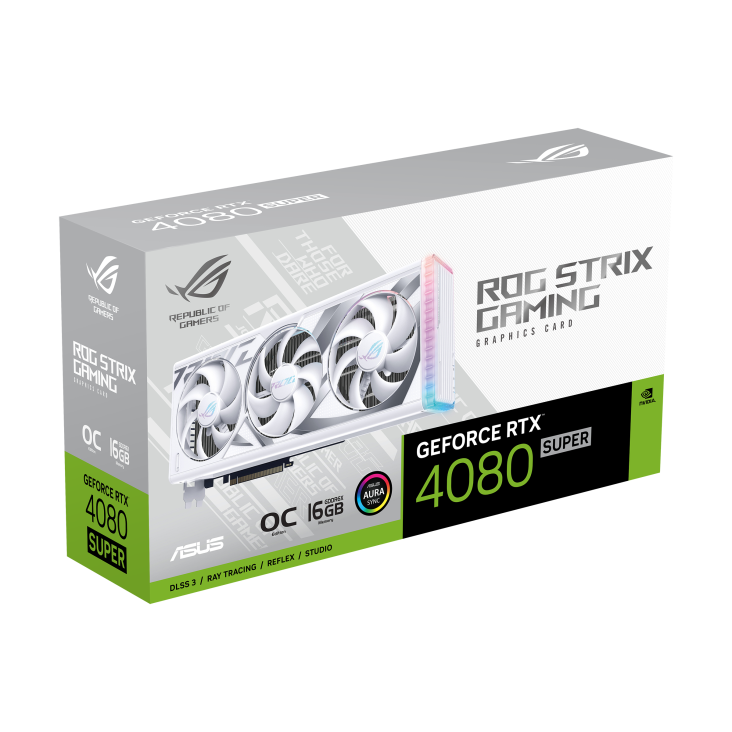 ROG Strix GeForce RTX™ 4080 SUPER 16GB GDDR6X White OC Edition