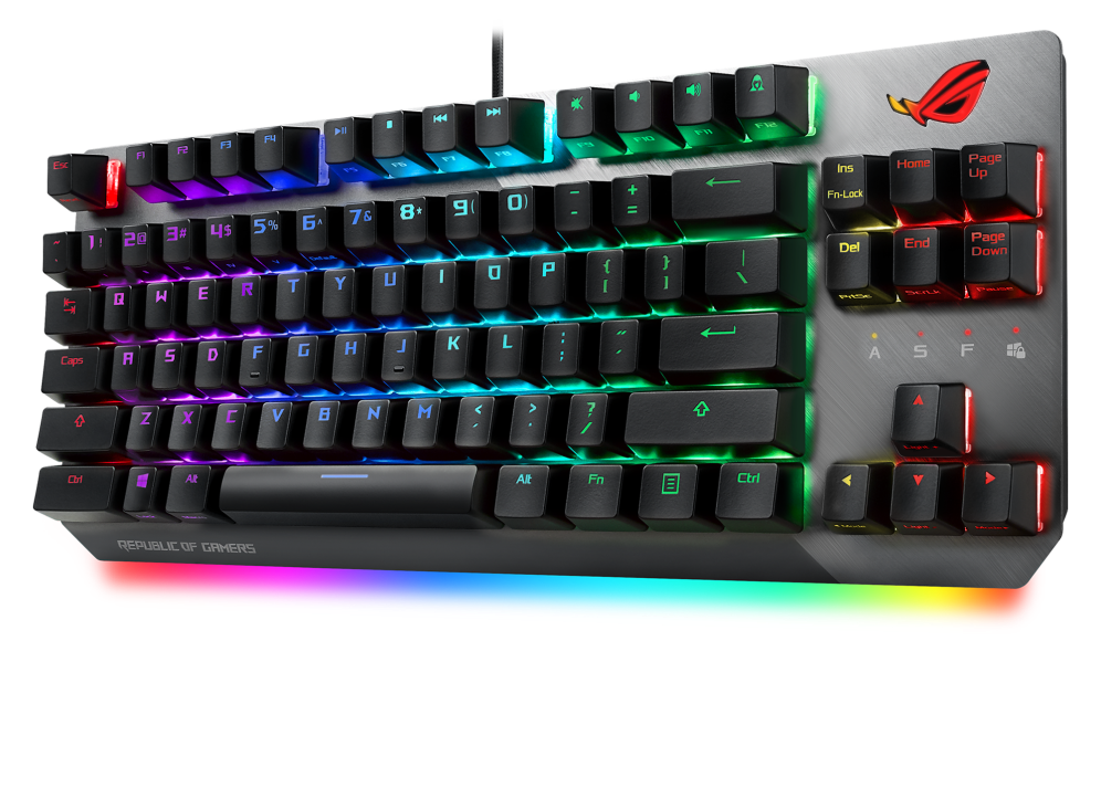 ROG Strix Scope NX TKL angled view from right