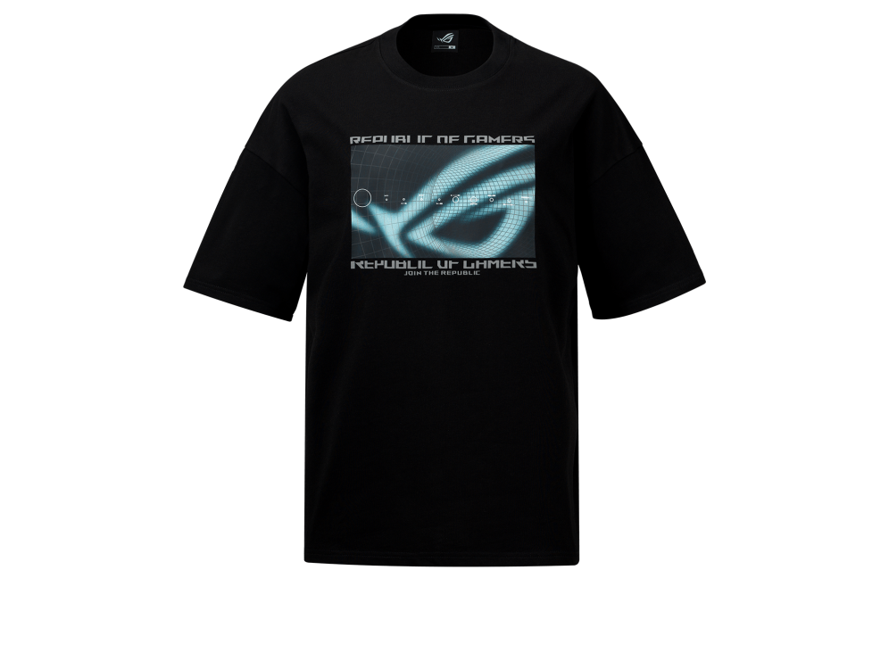 ROG Cosmic Wave T-shirt _ Black – front view