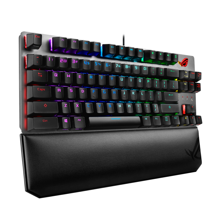 ROG Strix Scope TKL Deluxe angled view from left
