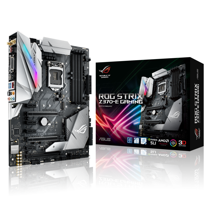 ROG STRIX Z370-E GAMING with the box