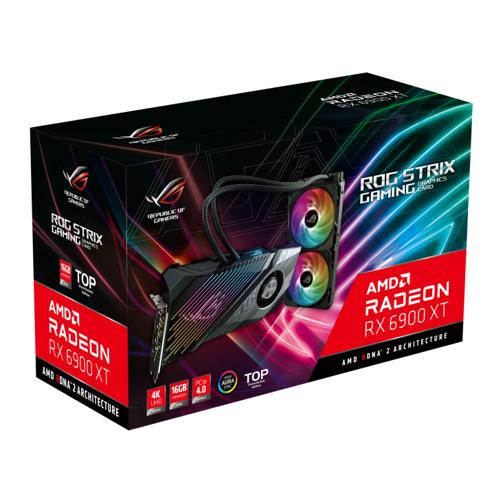ROG-STRIX-LC-RX6900XT-T16G-GAMING graphics card packaging