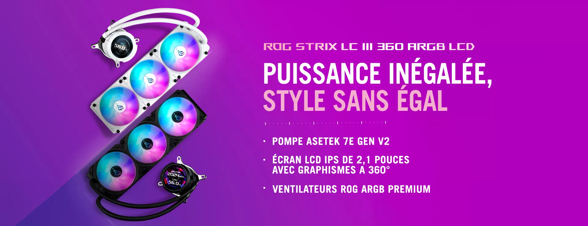 Banner ROG Strix LC III 360 ARGB LCD