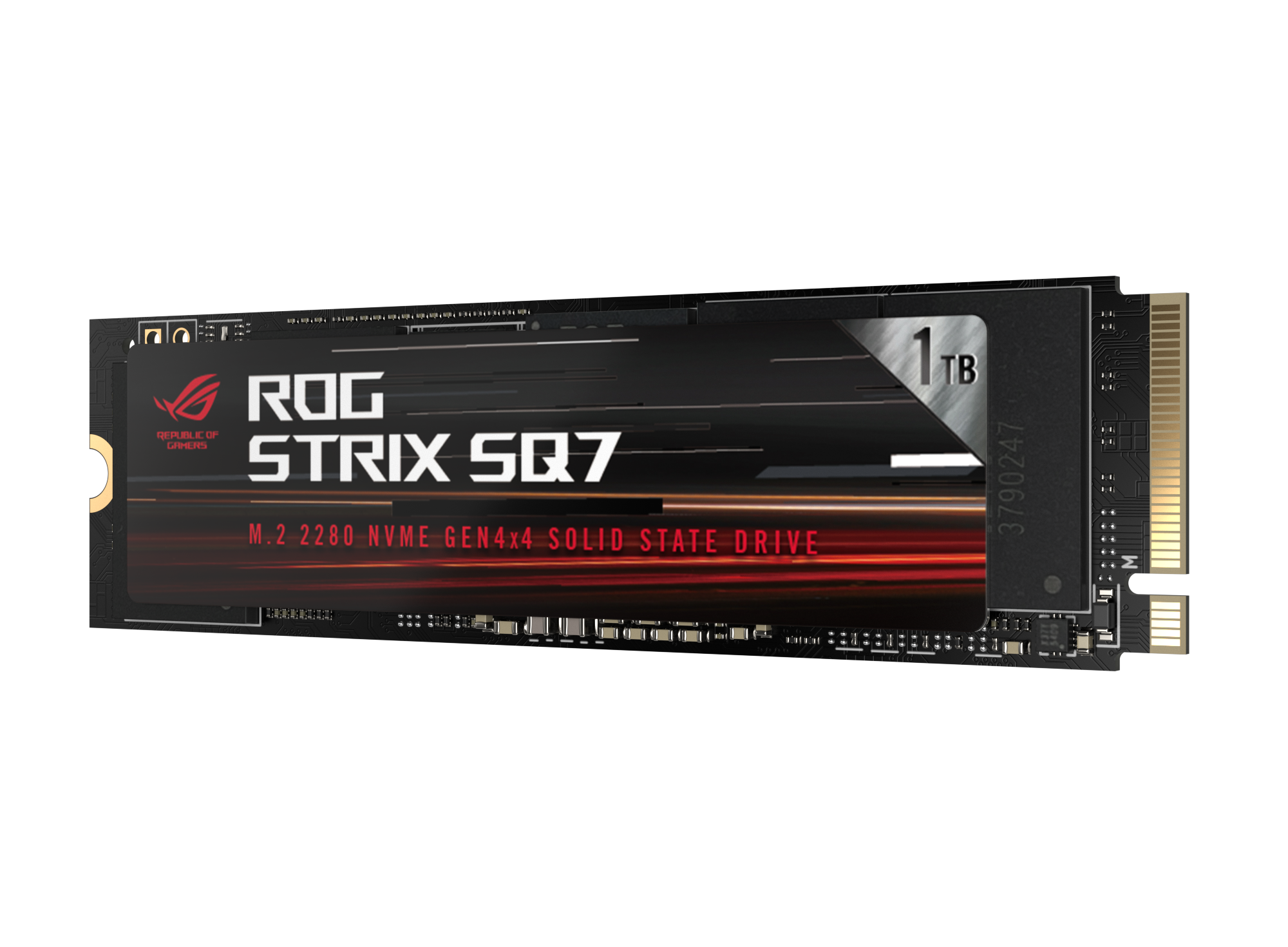 ASUS ROG Strix SQ7 Gen4 SSD 1To – M.2 PCIe Gen 4 NVMe (mémoire tampon DRAM,  grand cache SLC, vitesse de transfert jusuq'à 7000 Mo/s, compatible avec