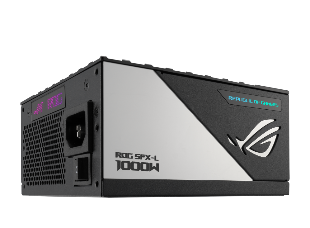 Rear-side angle of ROG Loki SFX-L 1000W Platinum