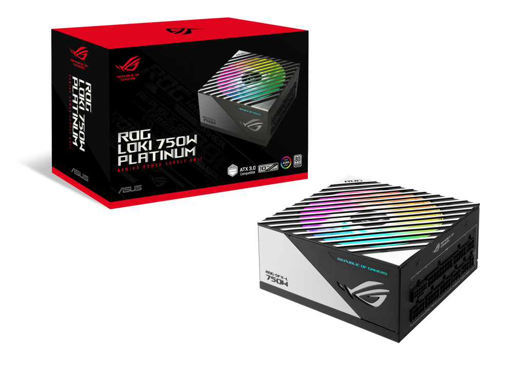 ROG Loki SFX-L 750W Platinum and its colorbox