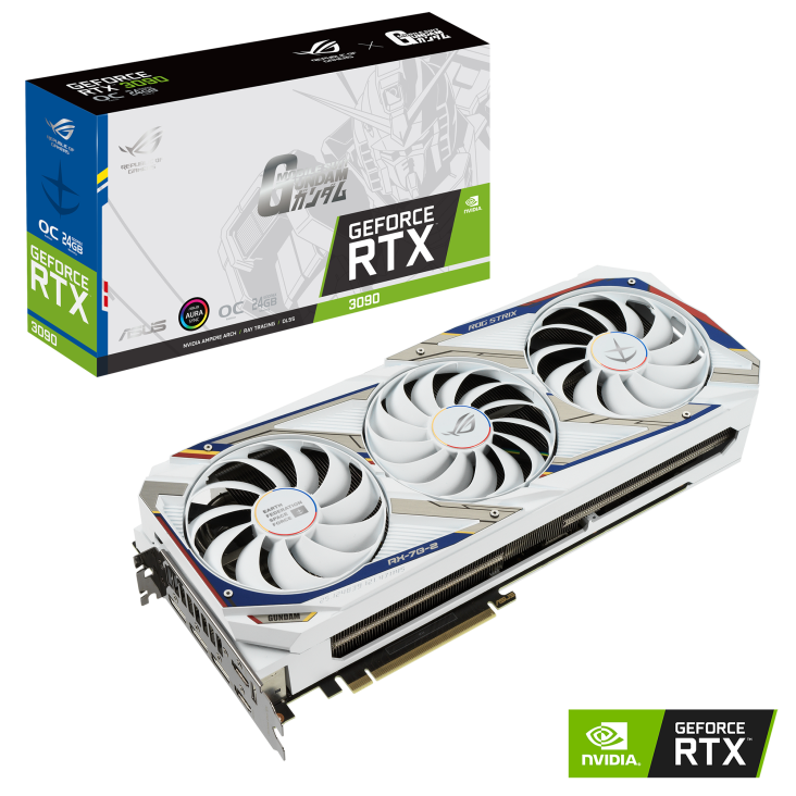 ROG Strix GeForce RTX 3090 GUNDAM EDITION 24GB GDDR6X | Graphics Cards