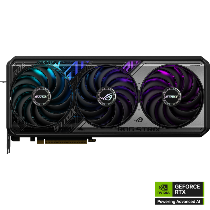 ROG STRIX GeForce RTX 5070 Ti front with NV logo