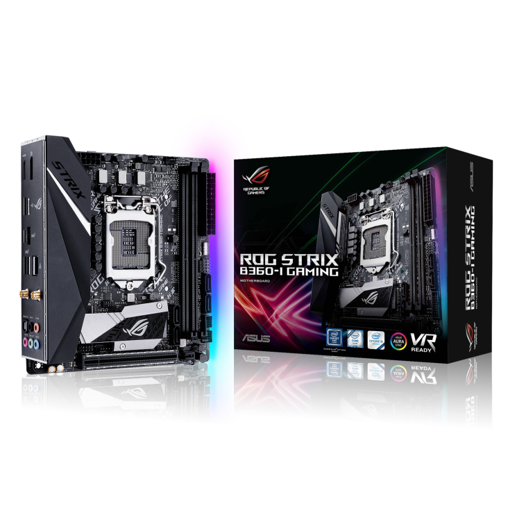 ROG STRIX B360-I GAMING with the box