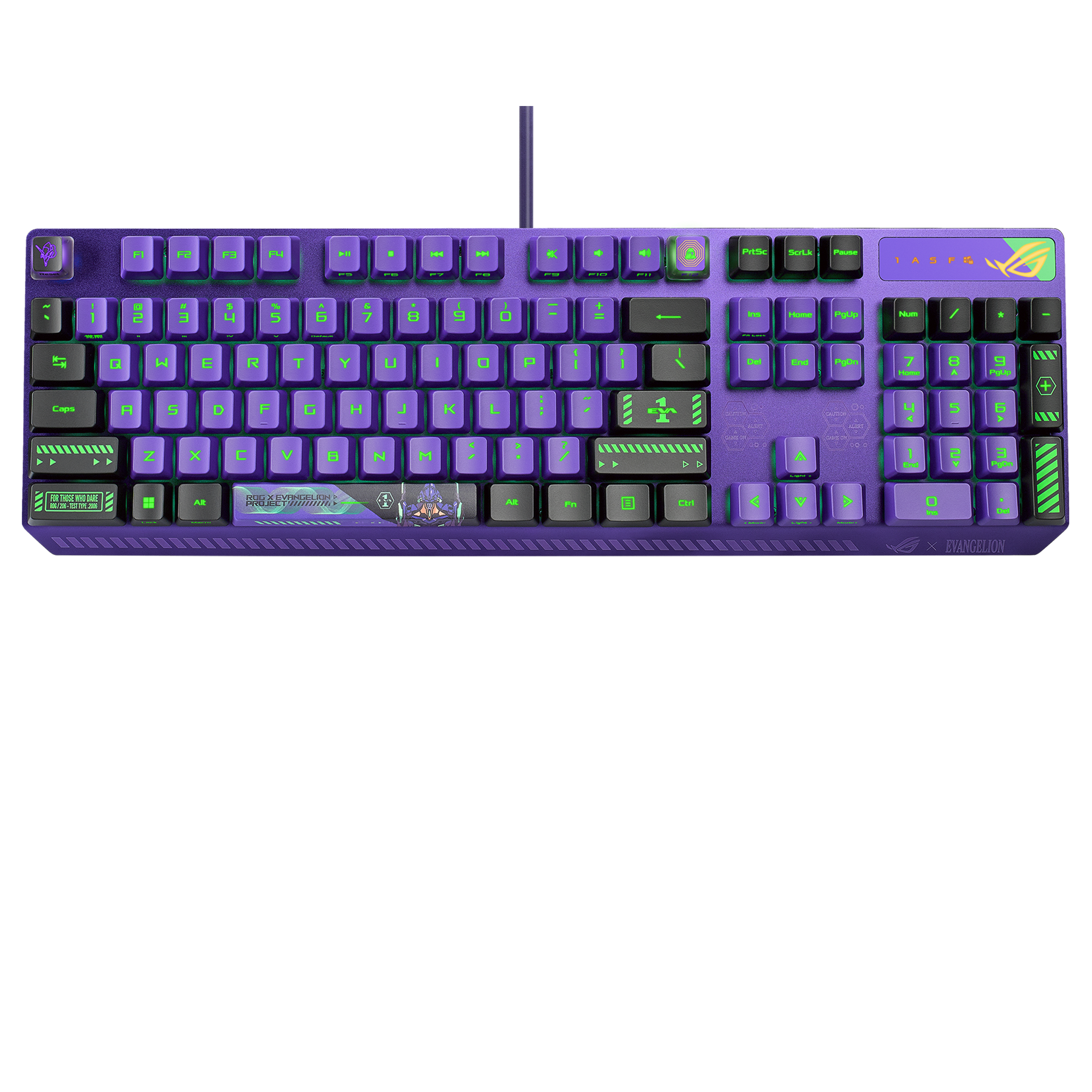 Anime Evangelion Theme 140 Teclas para Eva Mecánica Unidad 02 Teclado  Cherry MX Switch Teclas sueltas SOLO Sub Inglés US -  España