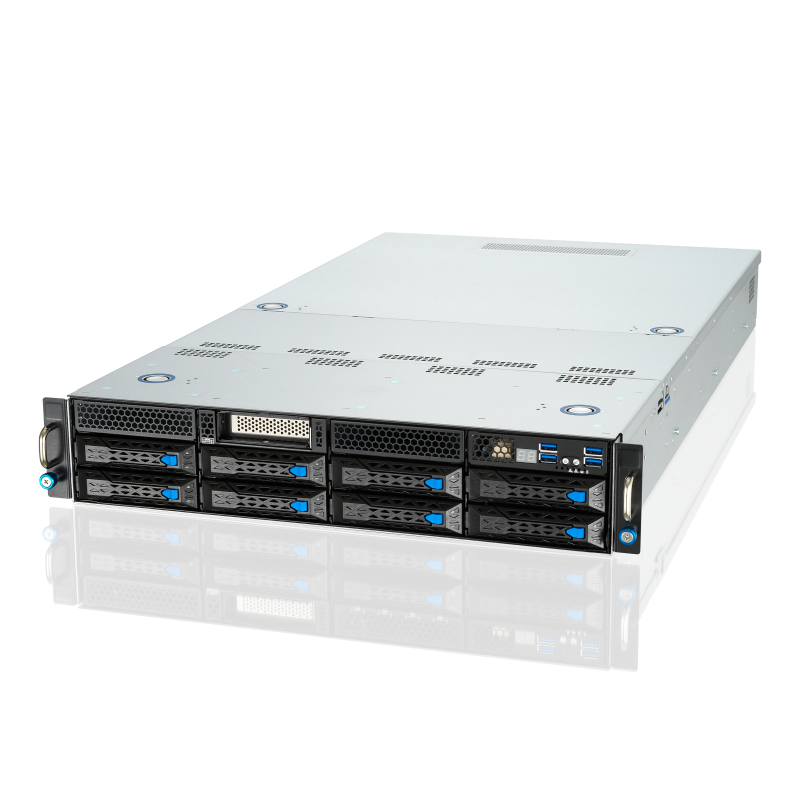 ESC4000A-E11 server, left side view
