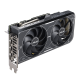 Angled side view of the ASUS Dual GeForce RTX 3060 Ti graphics card