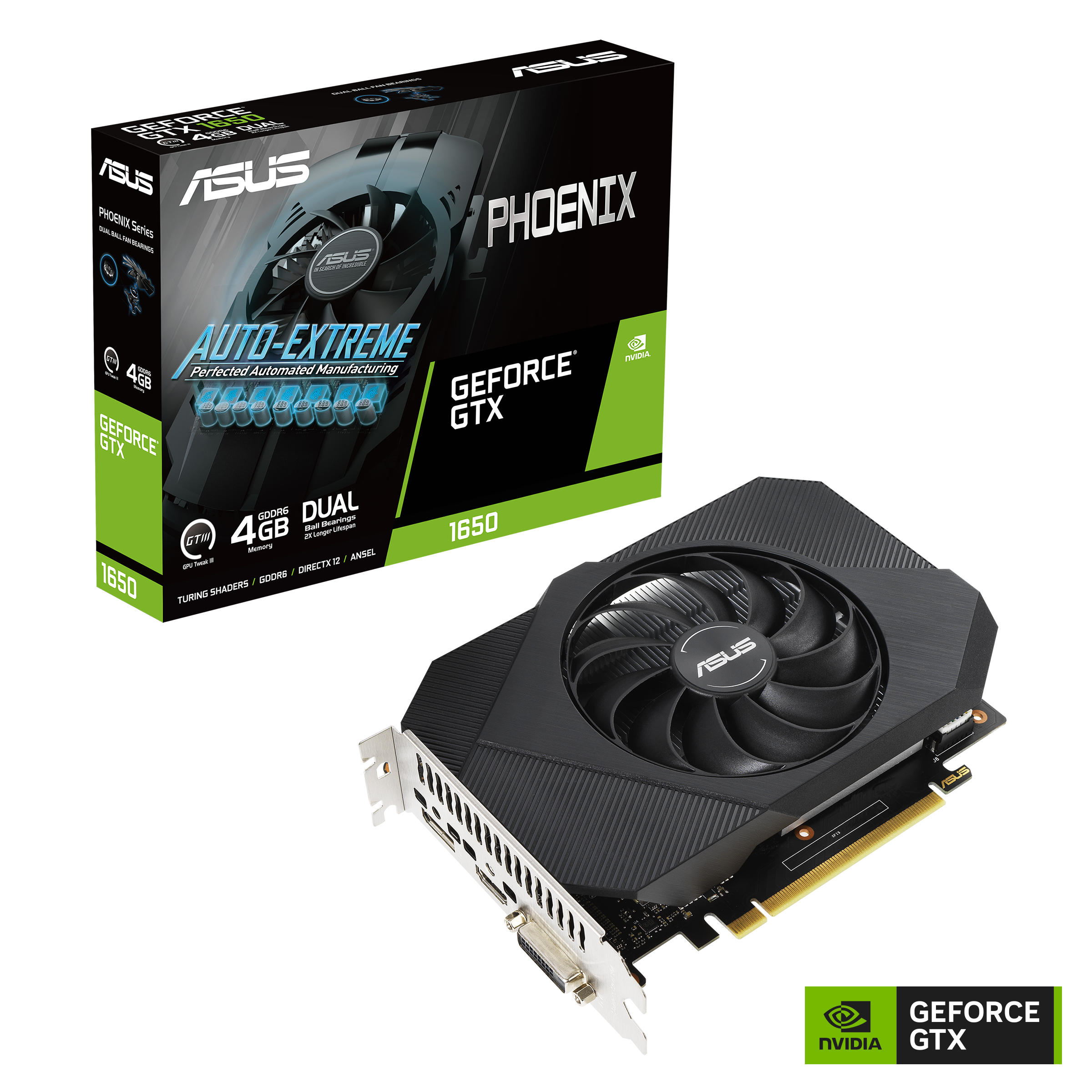 ASUS Phoenix GeForce GTX 1650 4GB GDDR6 V2 Graphics Card ASUS