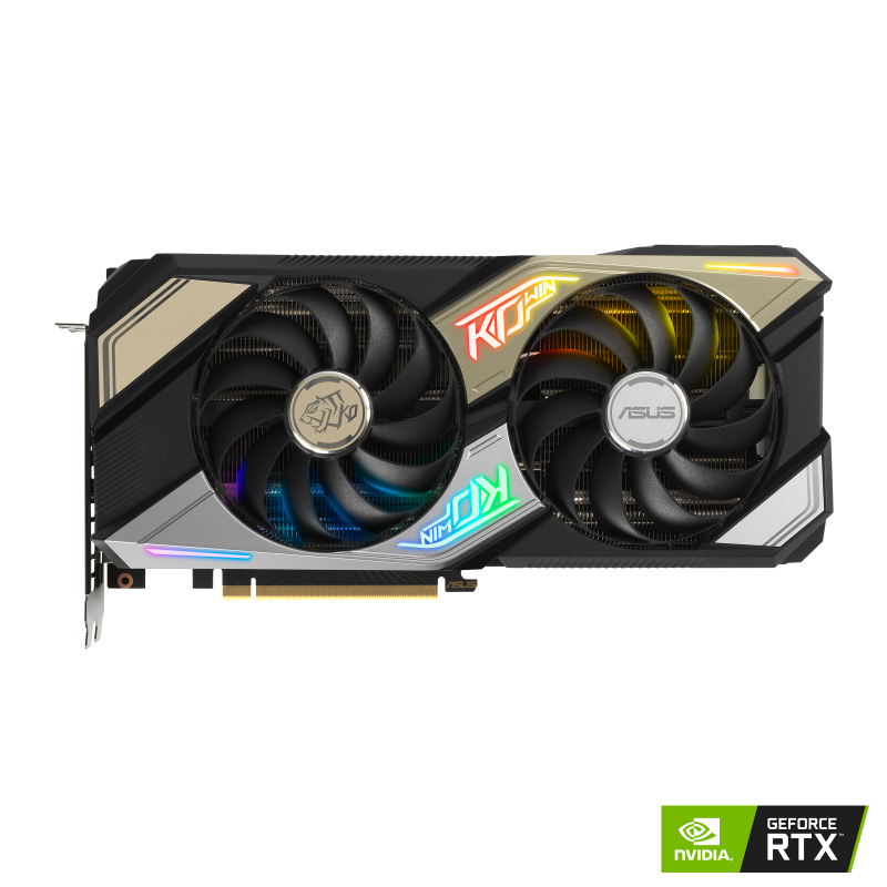 KO GeForce RTX 3060 V2 OC Edition graphics card with NVIDIA logo, front view