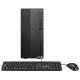 A front view of an ASUS ASUS ExpertCenter D7 Mini Tower with a keyboard and a mouse