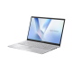 ASUS Vivobook 15 opened from the front view, tilting at 45-degree from the left side.