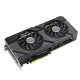 ASUS Dual Radeon RX 7900 GRE 45 degree top-down view with focus on bottom side