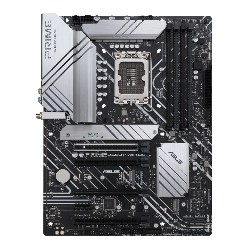 PRIME Z690-P WIFI D4-CSM motherboard, front view 