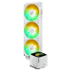 TUF Gaming LC III 360 ARGB White Edition front view with vertical radiator