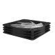 ASUS AR120 ARGB PWM Fan, top-down view with highlight of the frame