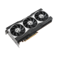 ASUS Radeon™ RX 6800 graphics card, front angled view, highlighting the fans, I/O ports