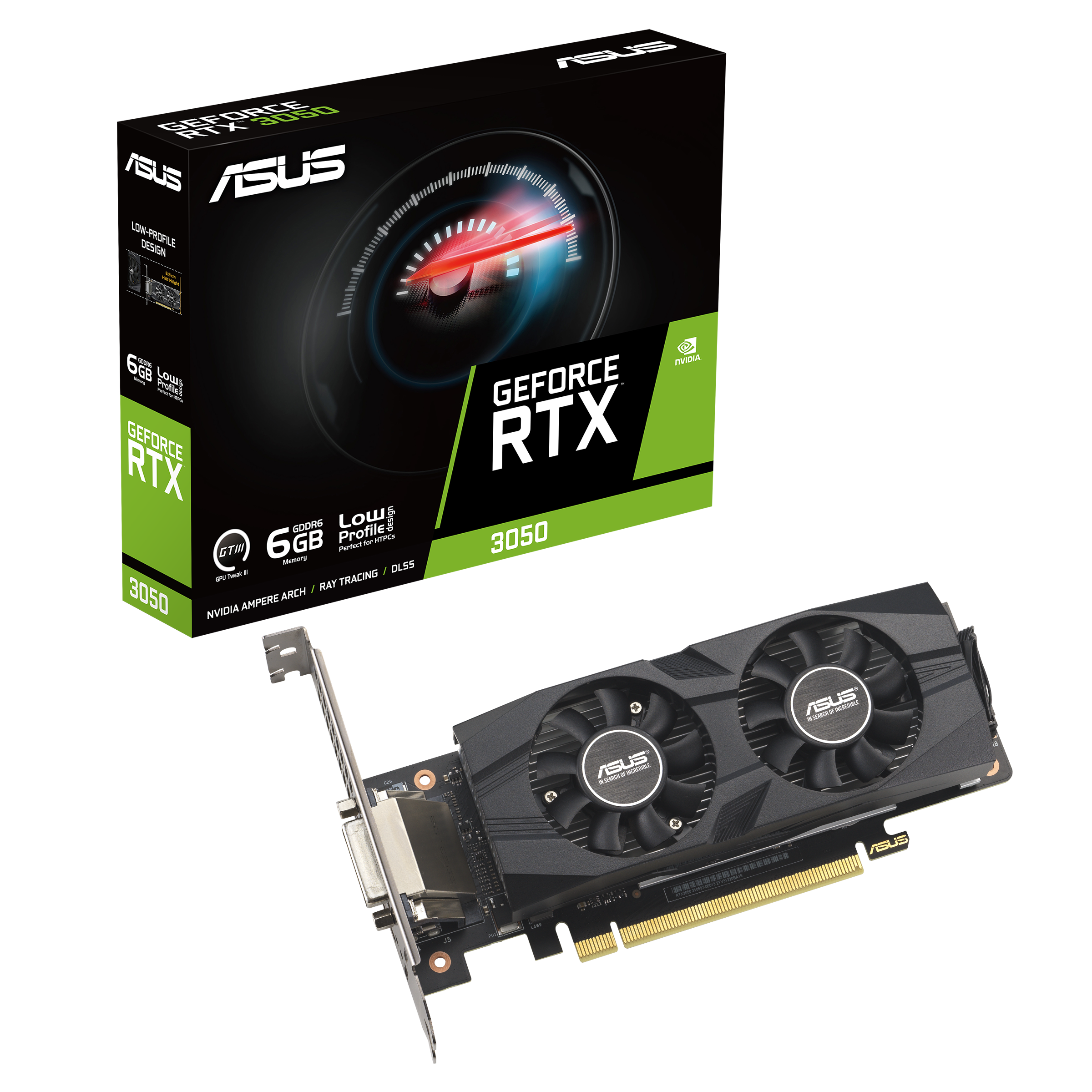 【使用歴:極短】ASUS GeForce RTX 3050 6GB ASUS GeForce RTX™ 3050 LP BRK 6GB GDDR6