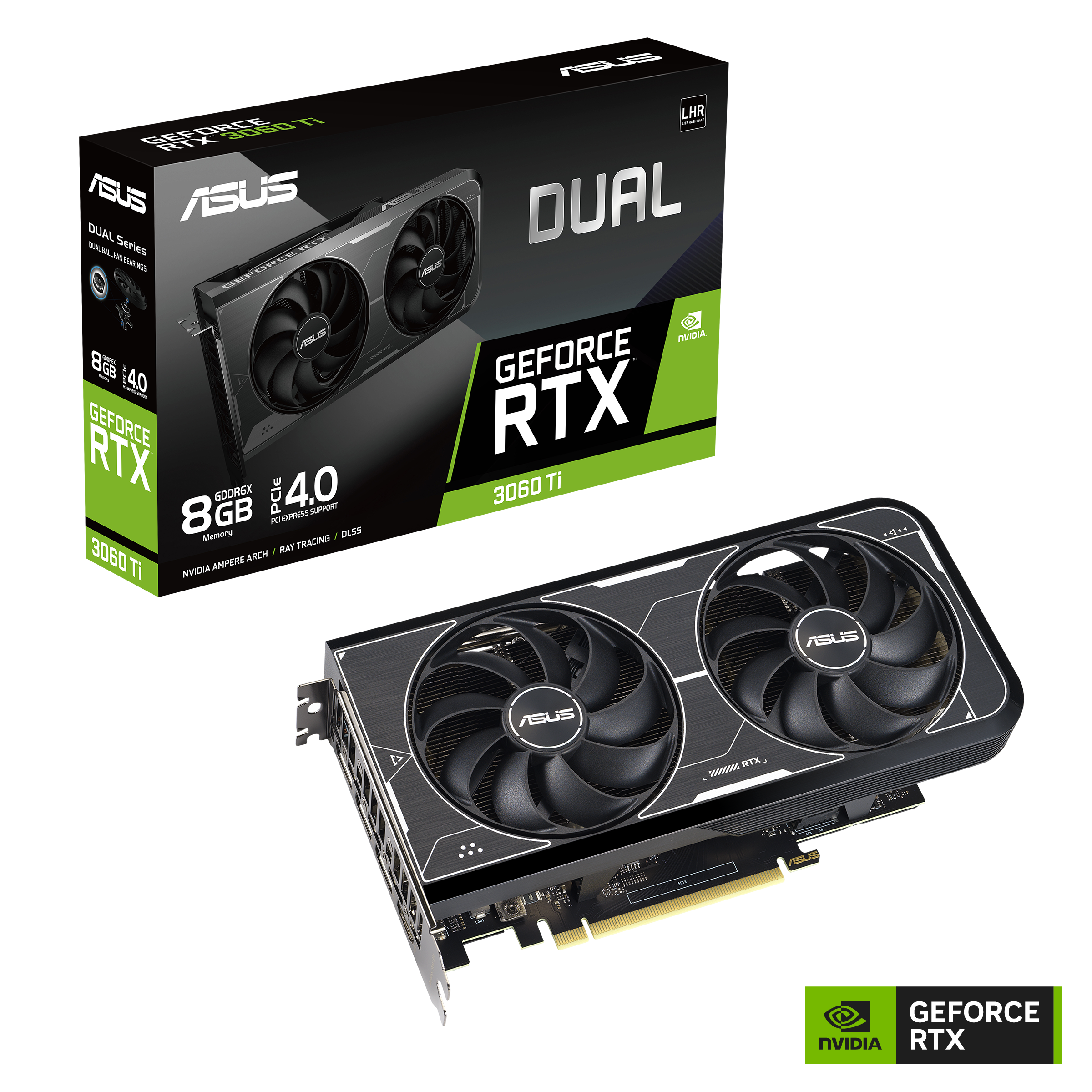 ASUS Dual GeForce RTX 3060 Ti White OC Edition 8GB GDDR6X 