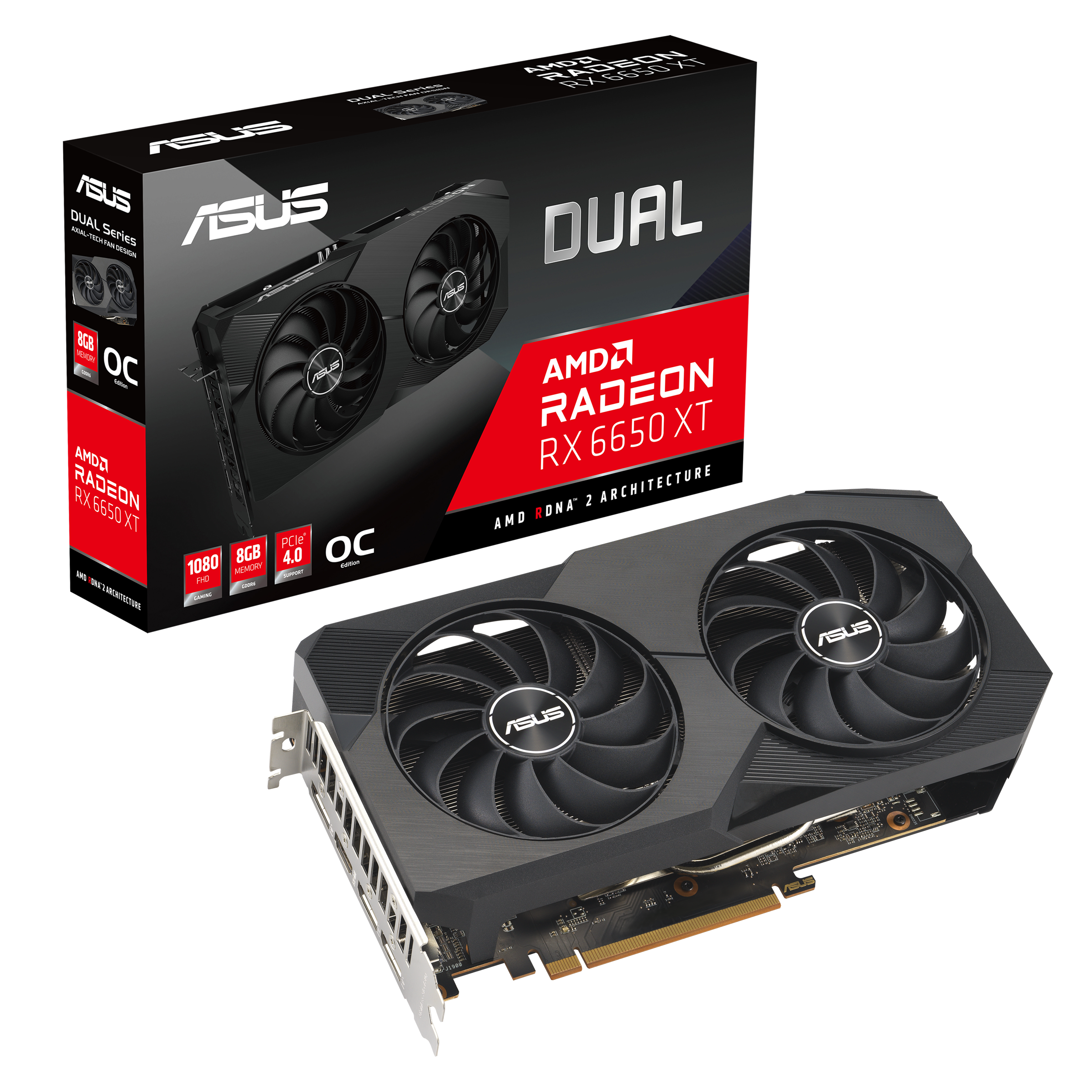 ASUS Dual Radeon™ RX 6650 XT V2 OC Edition 8GB GDDR6