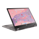 An angled front view of an ASUS Chromebook CX34 Flip in tablet mode