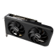 Dual GeForce RTX 3070 SI Edition graphics card, front angled view, highlighting the fans, I/O ports