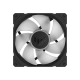 TUF Gaming TR120 ARGB Fan Black front view with standard fan blade