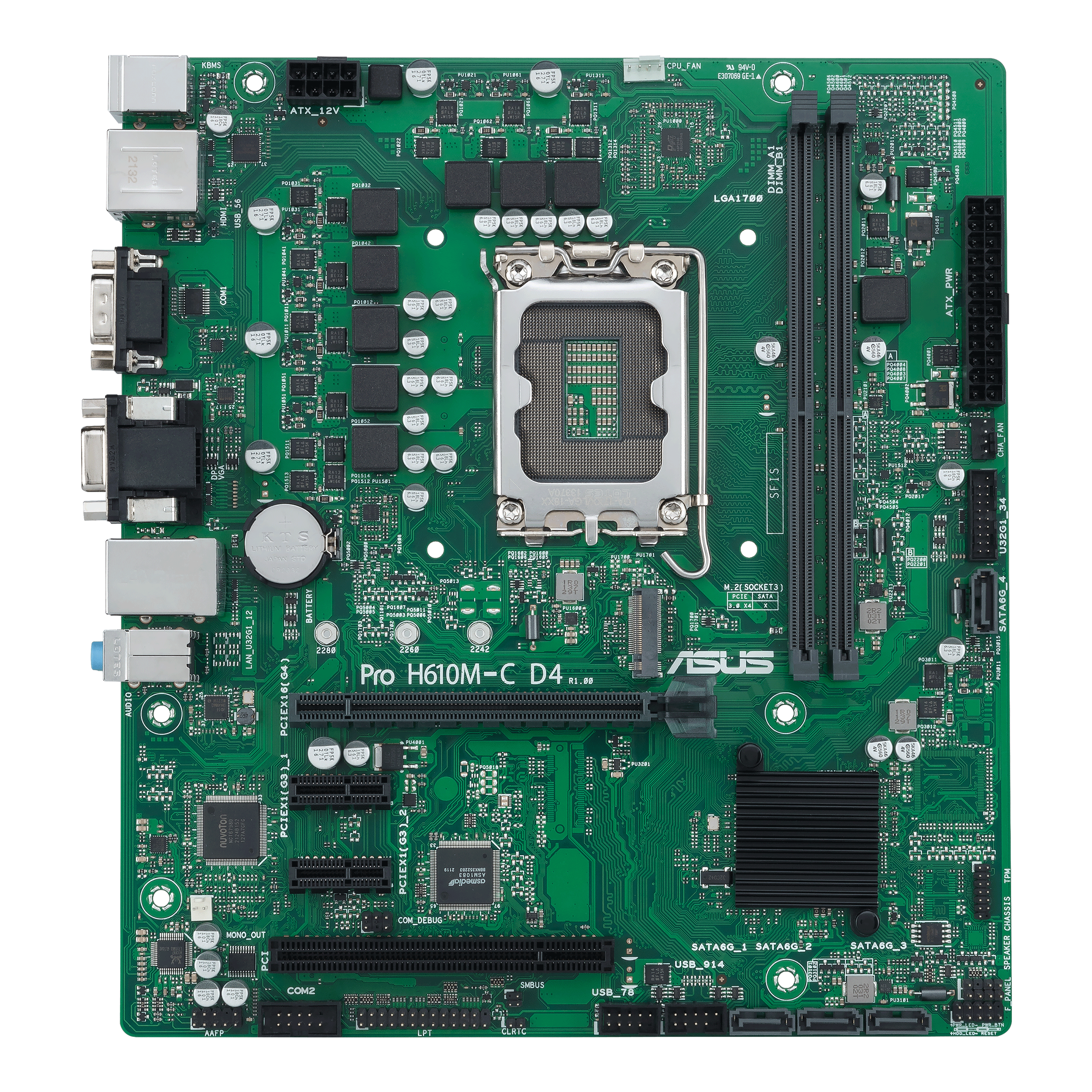 Carte Mère Pro Asus PRIME H610M-E D4-CSM, Mic-ATX Motherboard DDR4