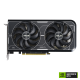 Front side of the ASUS Dual GeForce RTX 3060 Ti graphics card with NVIDIA logo