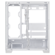 ASUS A31 White right shot without side panel, supporting BTF motherboard 