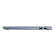 ASUS Vivobook S 14 Mist Plavi prikazan s desne strane s prikazom različitih I/O priključaka.