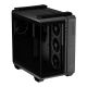 TUF Gaming GT502 Horizon ARGB Black front & overlook view, tilted 45 degrees  