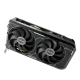 ASUS Dual Radeon RX 6600 V3 Angled forward view 