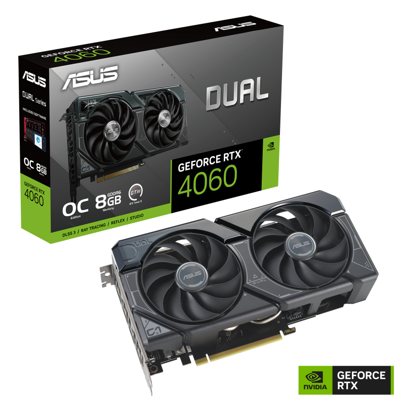 Asus Dual Geforce Rtx™ 4060 Oc Edition 8gb Gddr6 Tarjetas Gráficas