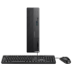 A front view of an ASUS ExpertCenter D5 SFF with a keyboard and a mouse