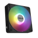 ASUS AR120 ARGB PWM Fan hero angle with ARGB lighting