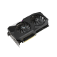 Dual GeForce RTX 3070 graphics card, front angled view, highlighting the fans, I/O ports