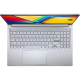Cool Sliver ASUS Vivobook 15 OLED opened view from above.