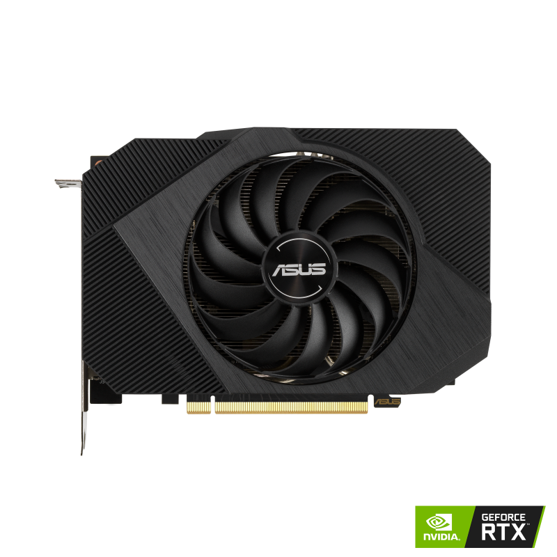 ASUS Phoenix GeForce RTX 3060 V2 12GB GDDR6 graphics card with NVIDIA logo, front view