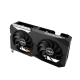 ASUS Dual AMD Radeon RX 6600 graphics card, hero shot from the front