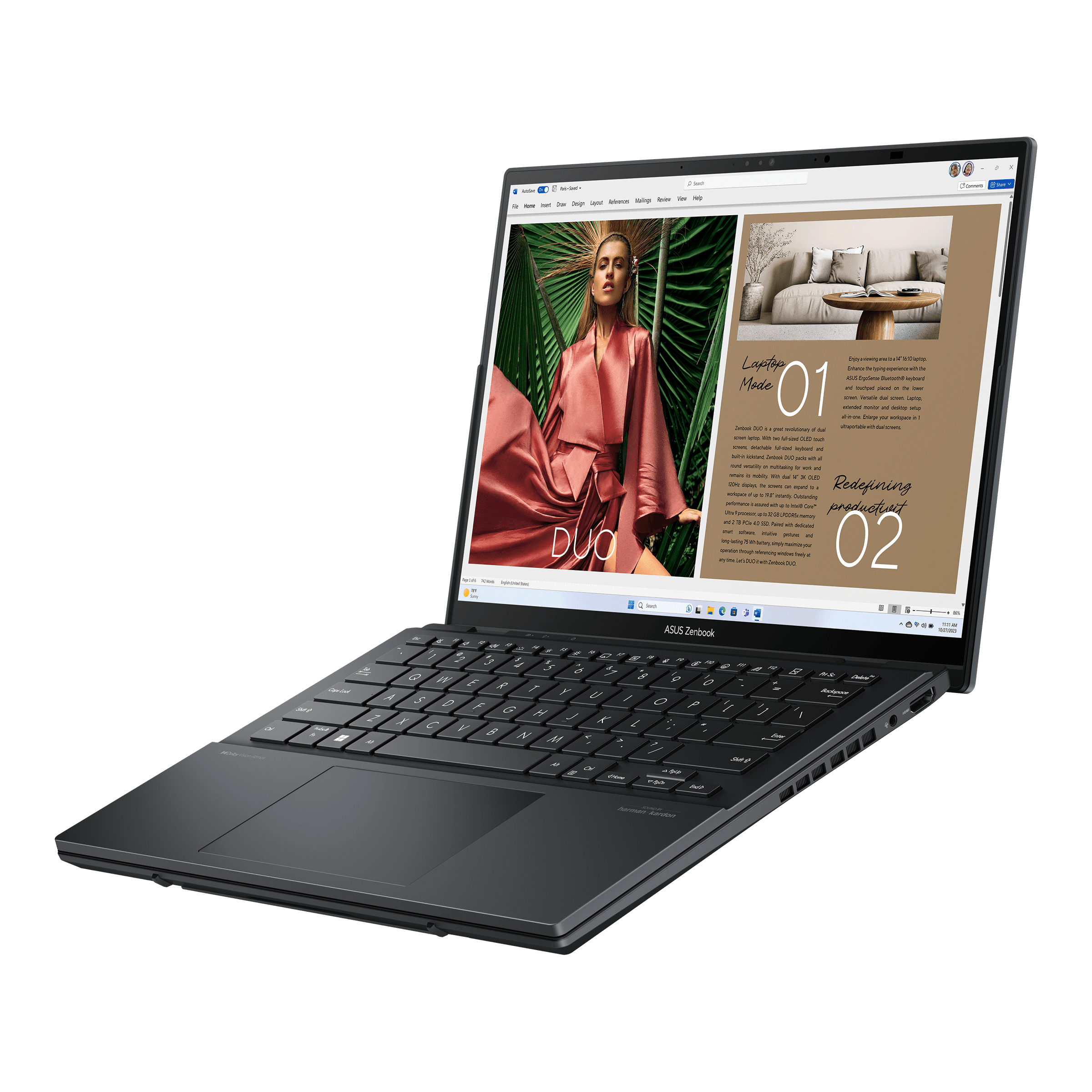 Test Asus ZenBook Pro Duo : un PC portable à double écran