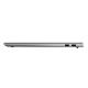 Cool Sliver ASUS Vivobook S 16 OLED shown from the right side with a range of I/O ports