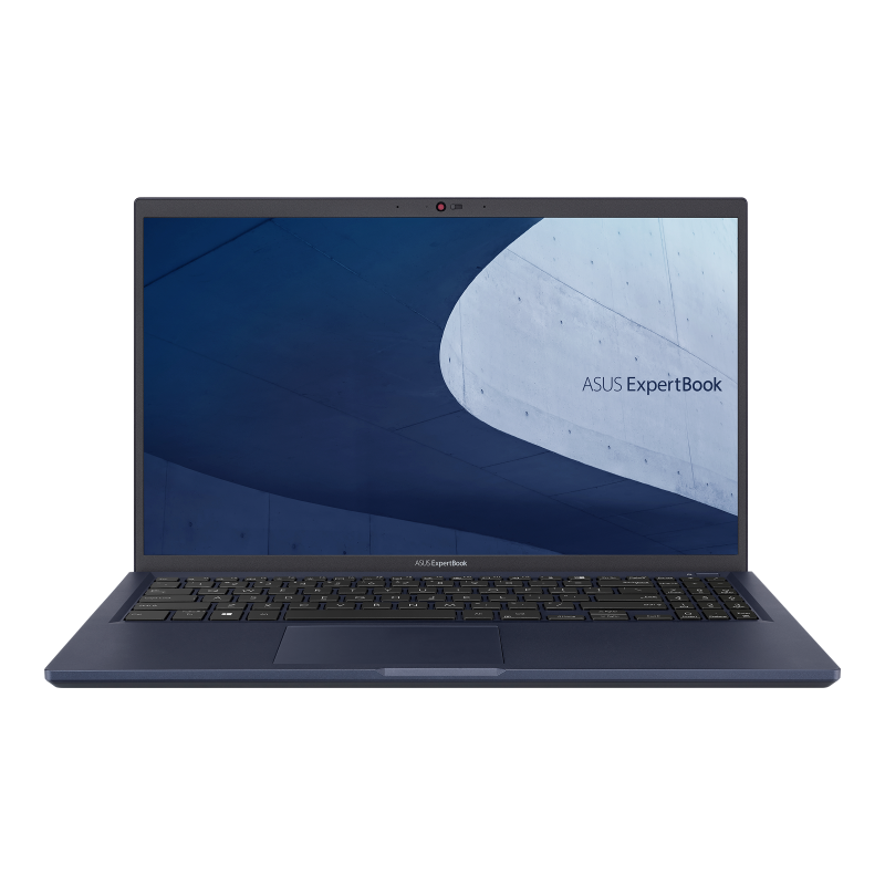 A front-on view of an ASUS ExpertBook B1