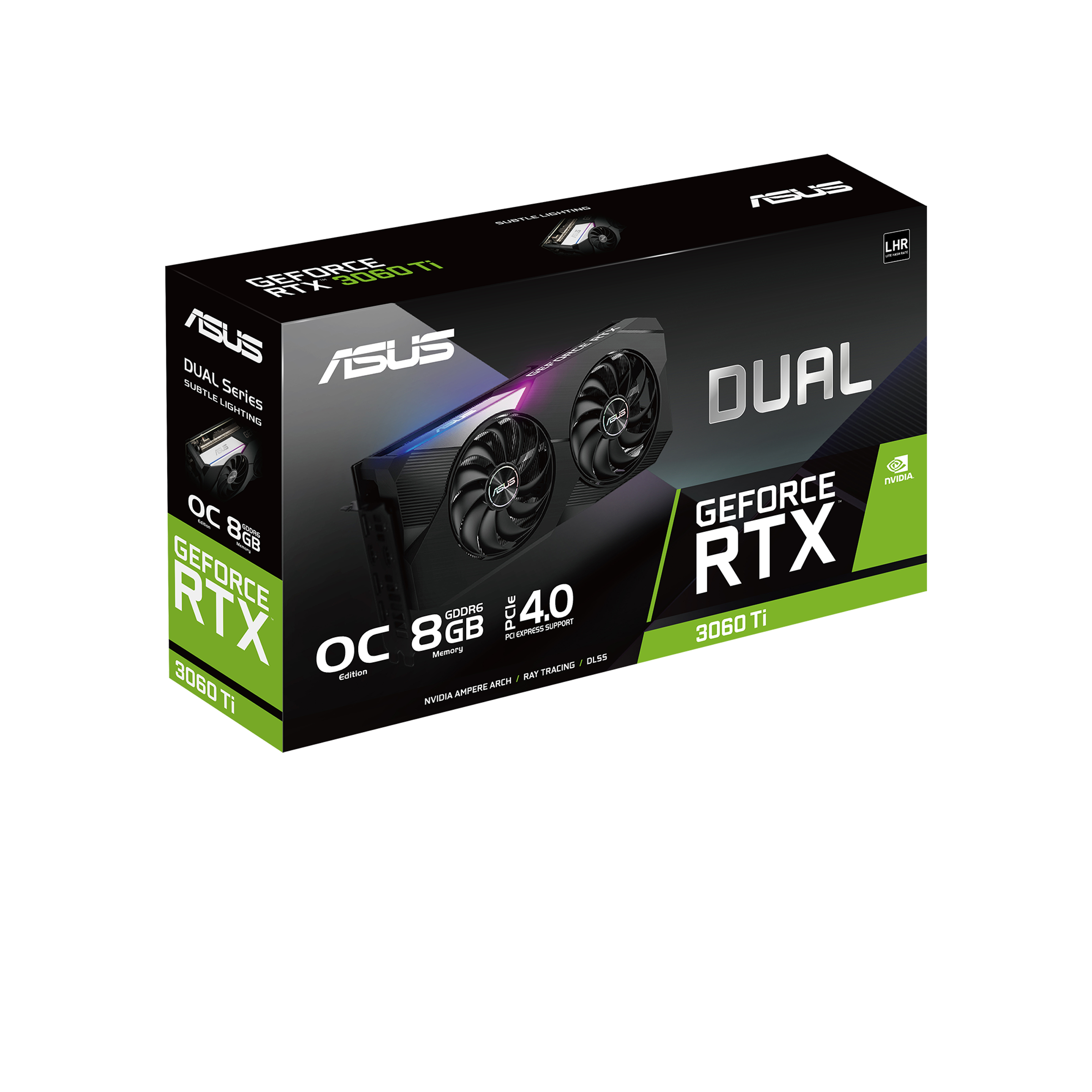 【DP/HDMI未使用】RTX 3060ti Dual OC 8GB LHR